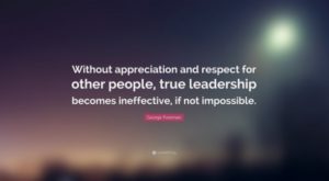 Respect and Leadership